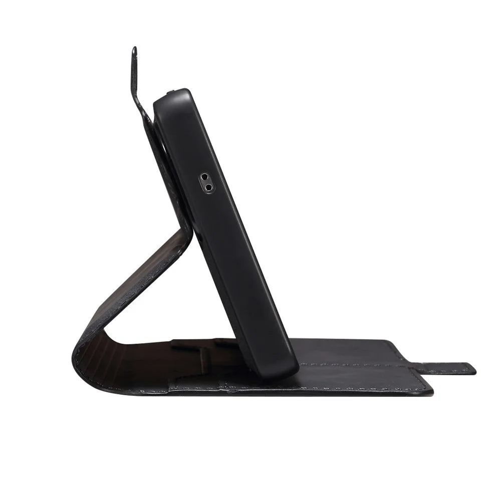 DENIOR B06 For Samsung Galaxy S25 Ultra Case Magnetic Detachable Wallet Stand Leather + TPU Phone Cover - Black - 3