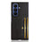 For Samsung Galaxy Z Fold7 5G Case Card Holder Litchi Texture Leather + PC Phone Cover - Black - 2