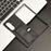 For Samsung Galaxy Z Fold7 5G Case Card Holder Litchi Texture Leather + PC Phone Cover - Black - 7