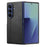 For Samsung Galaxy Z Fold7 5G Case Stitching Line PU Leather Coated PC Phone Cover - Black - 4