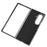 For Samsung Galaxy Z Fold7 5G Case Crocodile Texture Leather Coated Hard PC Phone Cover - Black - 6