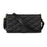 For iPhone Air Case Rhombus Stitching Leather Wallet Phone Cover with Long  /  Short Strap - Black - 5