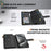 For iPhone Air Case Rhombus Stitching Leather Wallet Phone Cover with Long  /  Short Strap - Black - 7