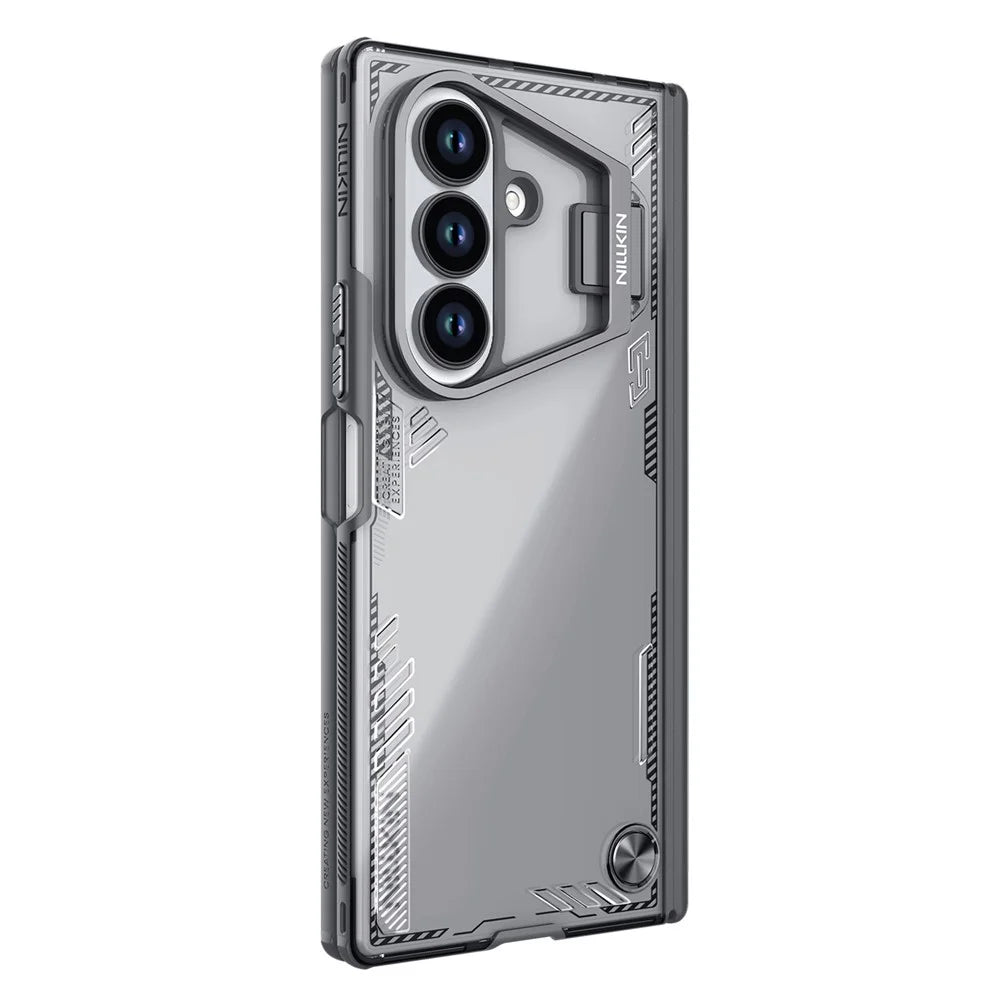 NILLKIN Iceblade CamProp For Samsung Galaxy Z Fold7 5G Case Lens Frame Kickstand PC + TPU Phone Cover - 3
