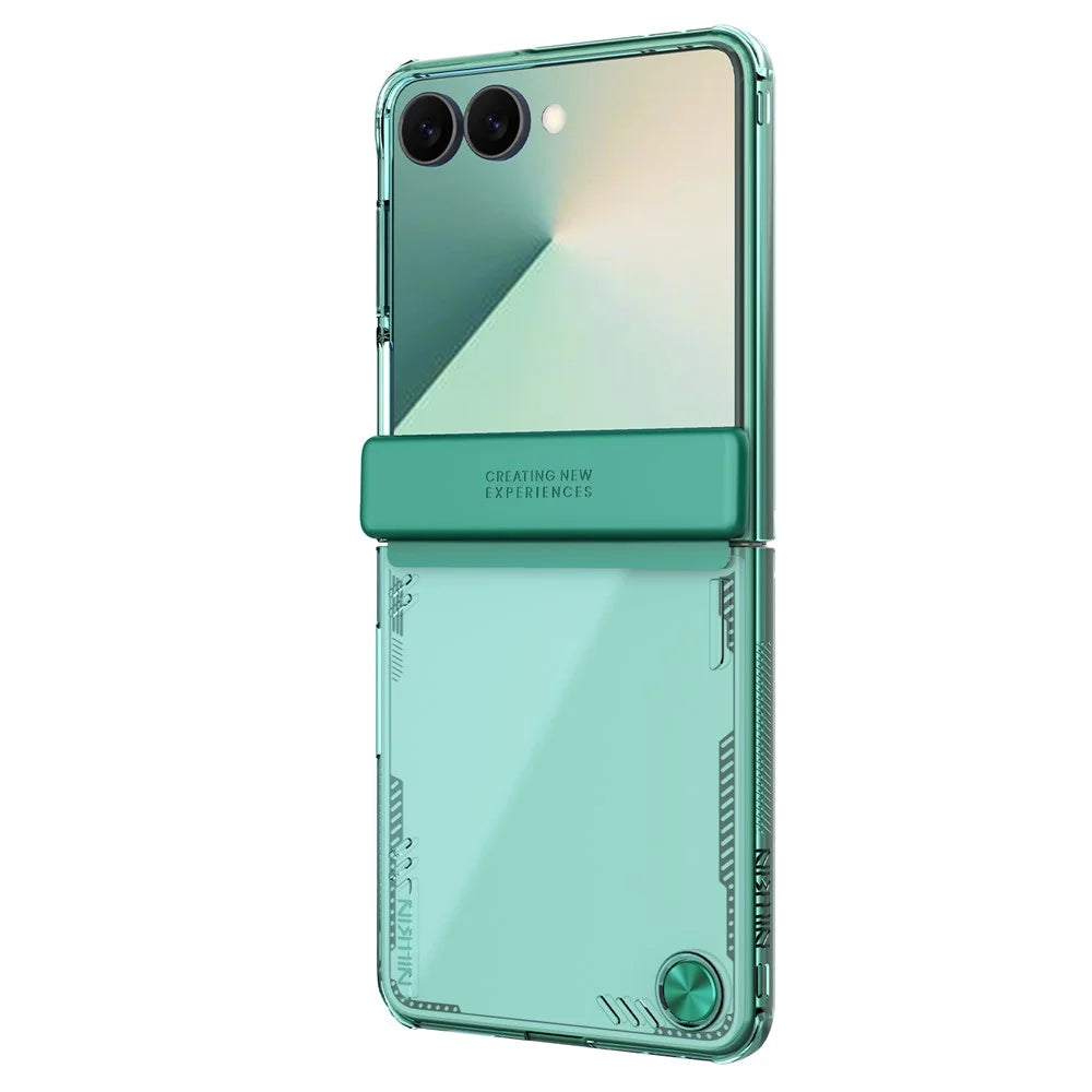 NILLKIN Iceblade For Samsung Galaxy Z Flip7 5G Case PC + TPU Phone Cover - Green - 1