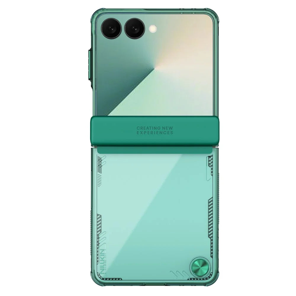 NILLKIN Iceblade For Samsung Galaxy Z Flip7 5G Case PC + TPU Phone Cover - Green - 3