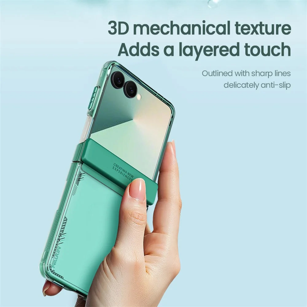 NILLKIN Iceblade For Samsung Galaxy Z Flip7 5G Case PC + TPU Phone Cover - Green - 7