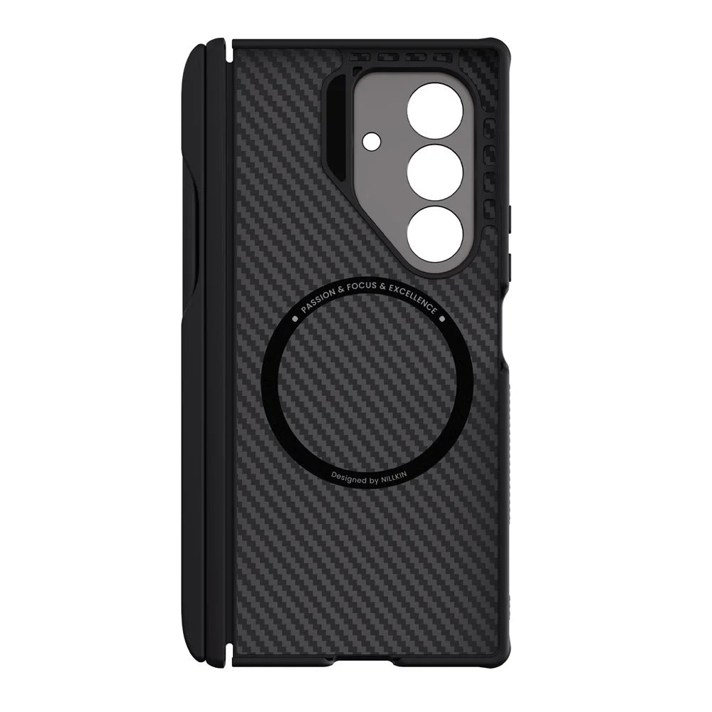 NILLKIN CarboProp For Samsung Galaxy Z Fold7 5G Magnetic Case Kickstand Aramid Fiber Phone Cover Precise Cutout with Stylus Pen - 6