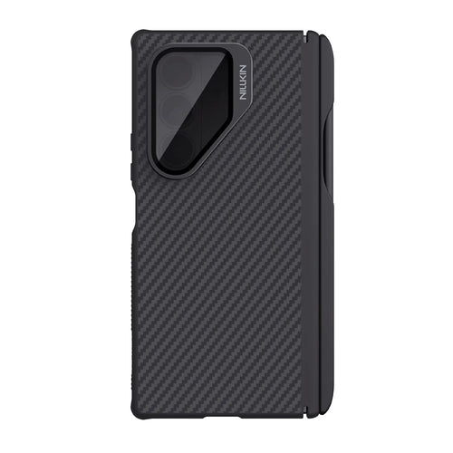 NILLKIN CarboProp For Samsung Galaxy Z Fold7 5G Magnetic Case Clear Black Lens Lid Aramid Fiber Phone Cover with Stylus Pen - 1