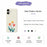For iPhone 17 Case Three Flowers Pattern Printing Straight Edge TPU Phone Back Cover - Beige - 2