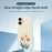 For iPhone 17 Case Three Flowers Pattern Printing Straight Edge TPU Phone Back Cover - Beige - 3