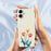For iPhone 17 Case Three Flowers Pattern Printing Straight Edge TPU Phone Back Cover - Beige - 7