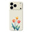 For iPhone 18 Pro Max / 17 Pro Max Case Three Flowers Pattern Printing Straight Edge TPU Phone Back Cover - Beige - 1