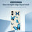 For iPhone 17 Case Blue Butterflies Pattern Printing Straight Edge TPU Phone Back Cover - Beige - 3