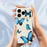 For iPhone 18 Pro Max / 17 Pro Max Case Blue Butterflies Pattern Printing Straight Edge TPU Phone Back Cover - Beige - 6