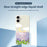 For iPhone 17 Case Flowers and Sea Pattern Printing Straight Edge TPU Phone Back Cover - Beige - 3