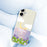 For iPhone 17 Case Flowers and Sea Pattern Printing Straight Edge TPU Phone Back Cover - Beige - 5