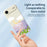 For iPhone Air Case Flowers and Sea Pattern Printing Straight Edge TPU Phone Back Cover - Beige - 4
