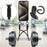 For iPhone 15 Pro Liquid Silicone Case Phone Back Cover with Card Holder and Short Strap - Black - 4