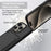 For iPhone 15 Pro Liquid Silicone Case Phone Back Cover with Card Holder and Short Strap - Black - 7