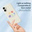 For iPhone 17 Case Five Colors Flowers Pattern Printing Straight Edge TPU Phone Back Cover - Beige - 4