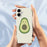 For iPhone 17 Case Cute Avocado Pattern Printing Straight Edge TPU Phone Back Cover - Beige - 6