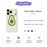 For iPhone 18 Pro / 17 Pro Case Cute Avocado Pattern Printing Straight Edge TPU Phone Back Cover - Beige - 2