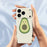 For iPhone 18 Pro Max / 17 Pro Max Case Cute Avocado Pattern Printing Straight Edge TPU Phone Back Cover - Beige - 6