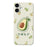 For iPhone 17 Case Avocados Pattern Printing Straight Edge TPU Phone Back Cover - Beige - 1