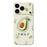 For iPhone 18 Pro / 17 Pro Case Avocados Pattern Printing Straight Edge TPU Phone Back Cover - Beige - 1