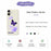 For iPhone 17 Case Purple Butterfly Pattern Printing Straight Edge TPU Phone Back Cover - Beige - 2