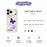 For iPhone 18 Pro / 17 Pro Case Purple Butterfly Pattern Printing Straight Edge TPU Phone Back Cover - Beige - 2