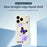 For iPhone 18 Pro / 17 Pro Case Purple Butterfly Pattern Printing Straight Edge TPU Phone Back Cover - Beige - 3