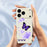 For iPhone 18 Pro / 17 Pro Case Purple Butterfly Pattern Printing Straight Edge TPU Phone Back Cover - Beige - 6