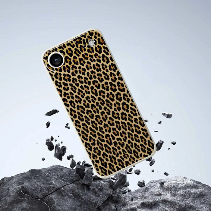 For iPhone Air Case Leopard Print Pattern Printing Straight Edge TPU Phone Back Cover - Green - 7