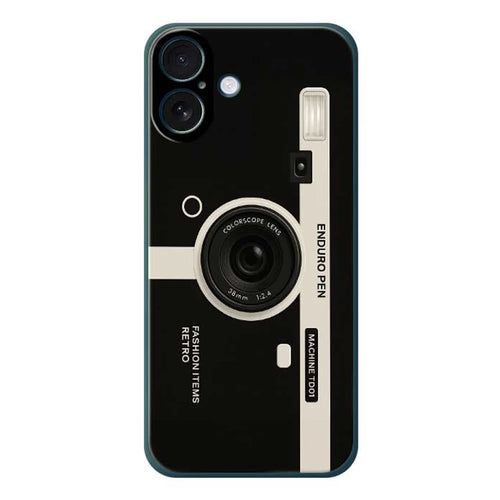 For iPhone 17 Case Colorscope Lens Pattern Printing Straight Edge TPU Phone Back Cover - Green - 1