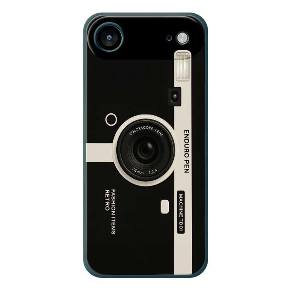 For iPhone Air Case Colorscope Lens Pattern Printing Straight Edge TPU Phone Back Cover - Green - 1