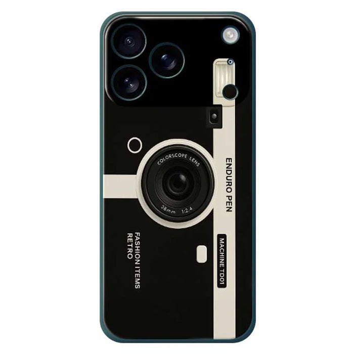 For iPhone 18 Pro Max / 17 Pro Max Case Colorscope Lens Pattern Printing Straight Edge TPU Phone Back Cover - Green - 1