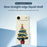 For iPhone Air Case Christmas Tree Potted Plants Pattern Printing Straight Edge TPU Phone Back Cover - Beige - 3