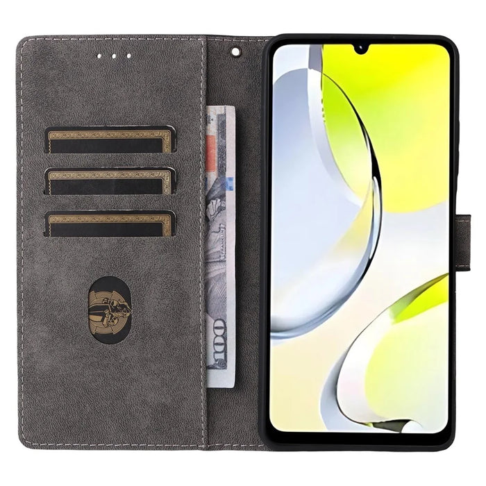 For ZTE Blade A76 5G Case Wallet RFID Blocking PU Leather Phone Cover Stand with Strap - Black - 2