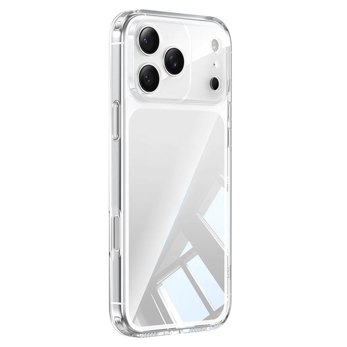 For iPhone 17 Pro Max Case Air Cushion TPU + Glass Back Shockproof Phone Cover - 1