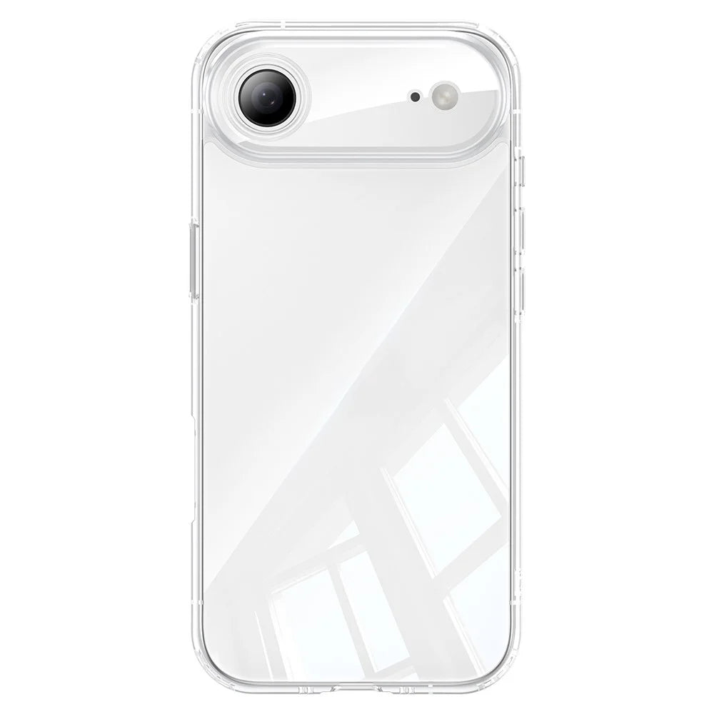 For iPhone Air Case Air Cushion TPU + Glass Back Shockproof Phone Cover - 2