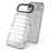 For iPhone Air Case Stripe Design Anti-Slip Detachable TPU + PC Phone Cover - Transparent - 3