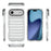 For iPhone Air Case Stripe Design Anti-Slip Detachable TPU + PC Phone Cover - Transparent - 7
