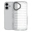 For iPhone 17 Case Stripe Design Anti-Slip Detachable TPU + PC Phone Cover - Transparent - 2