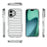 For iPhone 17 Case Stripe Design Anti-Slip Detachable TPU + PC Phone Cover - Transparent - 7