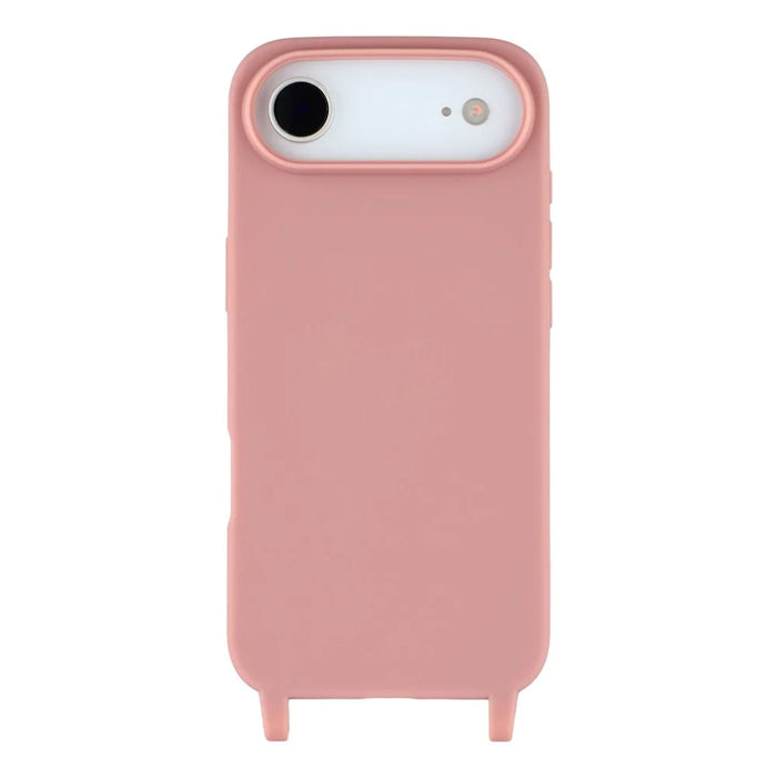 For iPhone Air Case Soft TPU Protective Phone Cover with Lanyard Holes - Deep Pink - 3