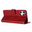 For Nothing CMF Phone 2 Pro Case Flip Stand Calf Texture PU Leather Wallet Phone Cover with Strap - Red - 3