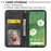 For Google Pixel 7 5G Rhombus Pattern Imprinted Calf Texture PU Leather Stand Case Magnetic Auto Closing Wallet Phone Cover with Strap - Black - 3