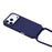 For iPhone 17 Pro Case TPU Soft Shockproof Phone Cover with Adjustable Lanyard - Dark Blue - 4